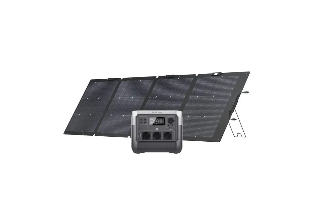 Ecoflow ECOFLOW RIVER 2 Pro Powerstation mit 220 W Solar panel Powerstation EcoFlow River 2 Pro mit 220 W Solarpanel EcoFlow River 2 Pro Powerstation mit 220 W Tragbare Solarpanel 240000 mAh (220-240 V)