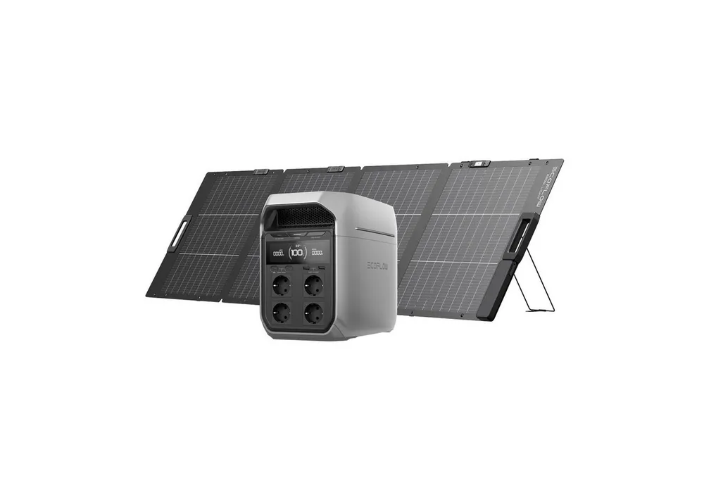 Ecoflow ECOFLOW Tragbare Powerstation DELTA 3 Series Powerstation, 0-100 % in 56 Minuten, 1 800 W (3 600 W Spitze) Solargenerator