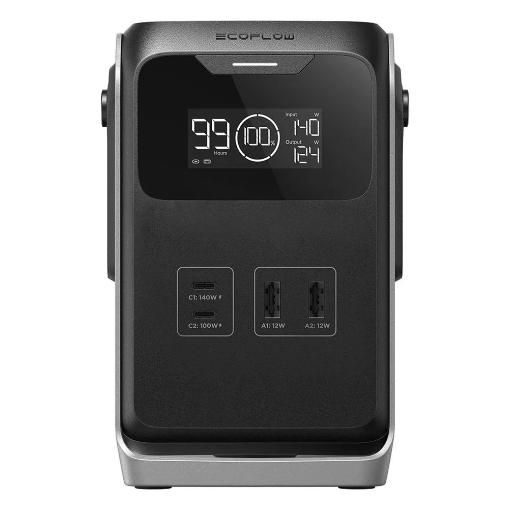 EcoFlow TRAIL 200 DC (220 W, 192 Wh) - Tragbare Powerstation - Schwarz