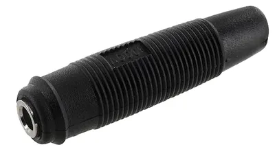 ECON CONNECT Kabelbuchse 4 mm, schwarz, mit Lötanschluss