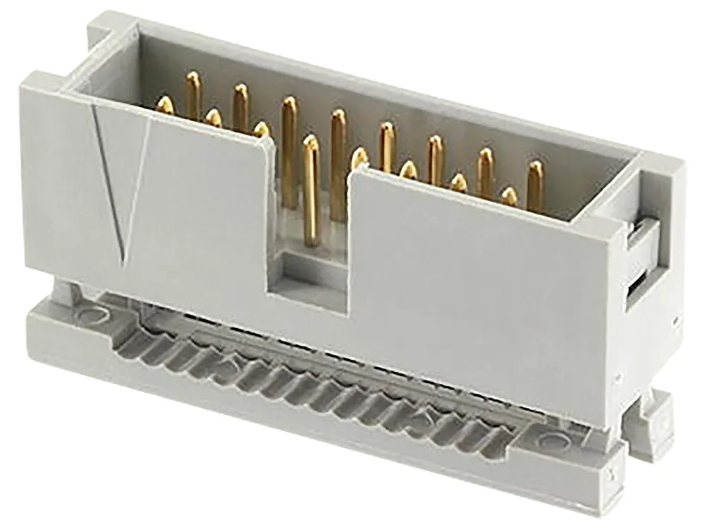 ECON CONNECT Wannenstecker WSK16G, 16-pol., grau, RM 2,54 mm, DIN 41651