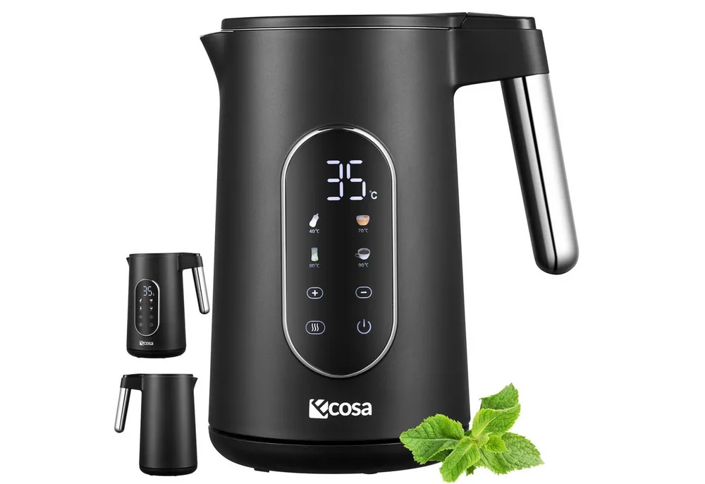 ecosa Wasserkocher EO-690, 1.7 l, 2200 W, Memory Funktion