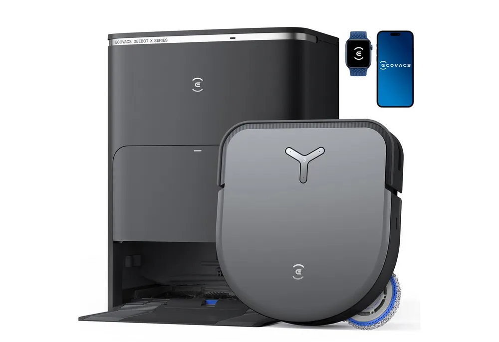 ECOVACS Nass-Trocken-Saugroboter ECOVACS DEEBOT X5 OMNI Saugroboter mit Wischfunktion, mit Beutel, Wischfunktion, Laufzeit von 260 min, Saugfunktionn