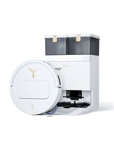 ECOVACS Saugroboter DEEBOT T50 PRO OMNI Gen3, 75 W, mit Beutel, Reinigung des Mopps bei 75°C, Heißlufttrocknung, 81 mm, AIVI 3D 3.0