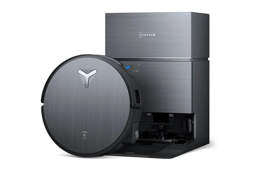 ECOVACS Saugroboter DEEBOT X11 Pro Omni 19500 Pa Wischroboter, 75°C Heißwasser-Mopwäsche, 110 W, OZMO Roller 2.0, ZeroTangle 3.0 & TruEdge 3.0 Null Haarverhedderung & Lückenlose Kanten, 4 cm Hindernisüberwindung