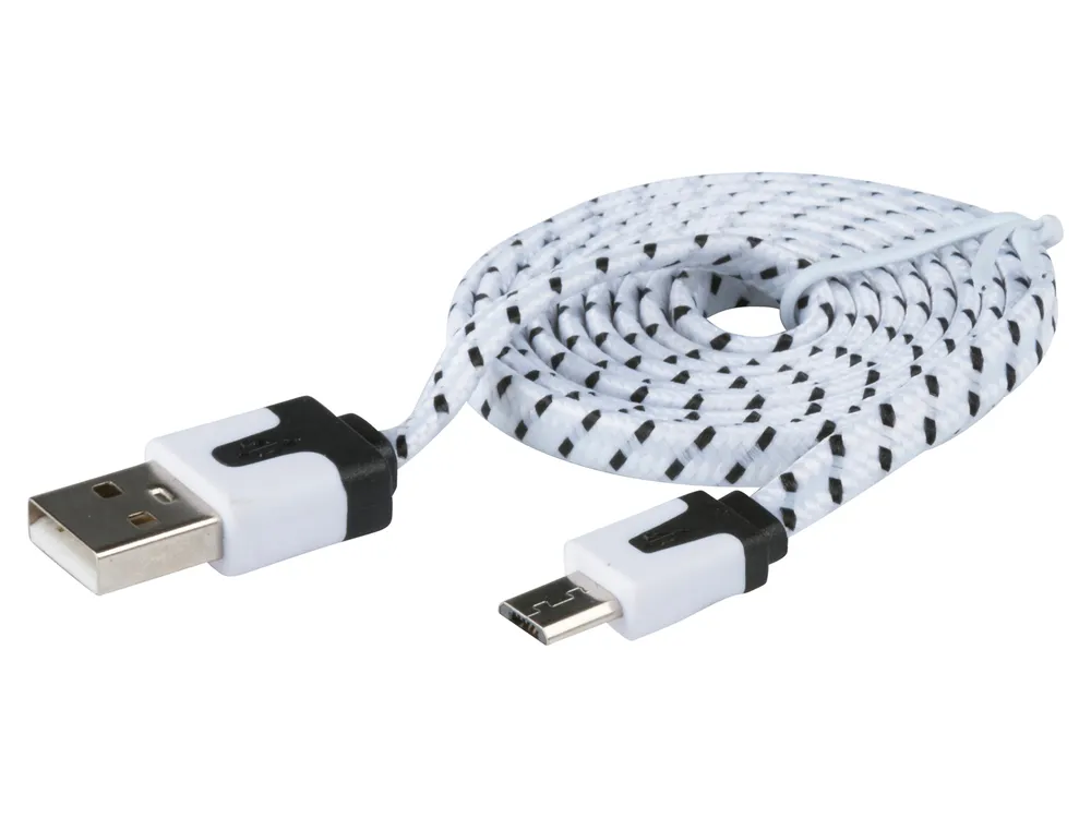 USB-Ladekabel, USB-A / USB-micro B, 1m, schwarz