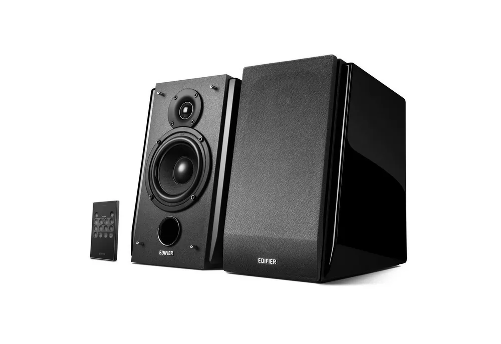 Edifier® R1850DB Regal-Lautsprecher (70 W, Monitorlautsprecher mit Subwoofer)