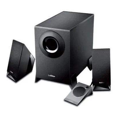 Lautsprecher Edifier 2.1 kabelgebunden 8,5 W mit Holz-Subwoofer und Drehregler