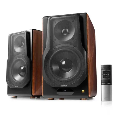 Edifier S3000MKII Aktivlautsprecher mit WLAN/Bluetooth Braun