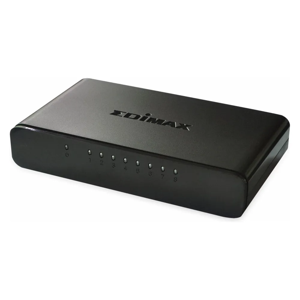 Edimax ES-3308P Switch 8 Ports 10/100Mbps Schwarz