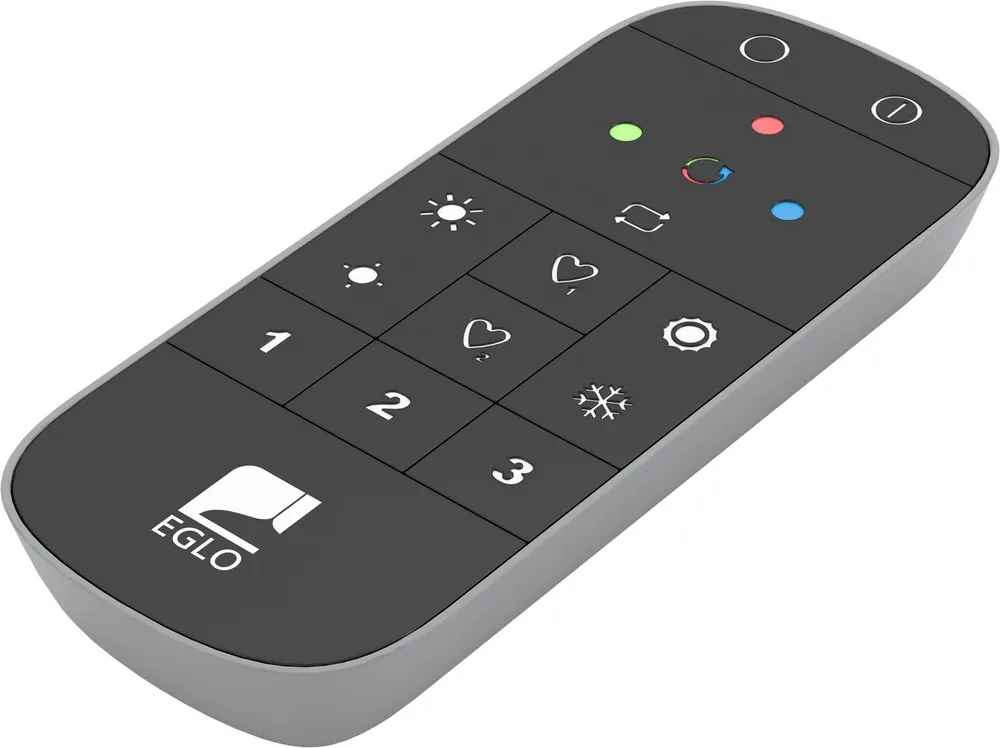 EGLO CONNECT Z REMOTE Fernbedienung, Zubehör, ZigBee 3.0, batteriebetrieben Smart-Home-Fernbedienung (Inkl. Wandhalterung und Batterie, 12,2x5,4x1,8 cm, steuerbar über 15m)
