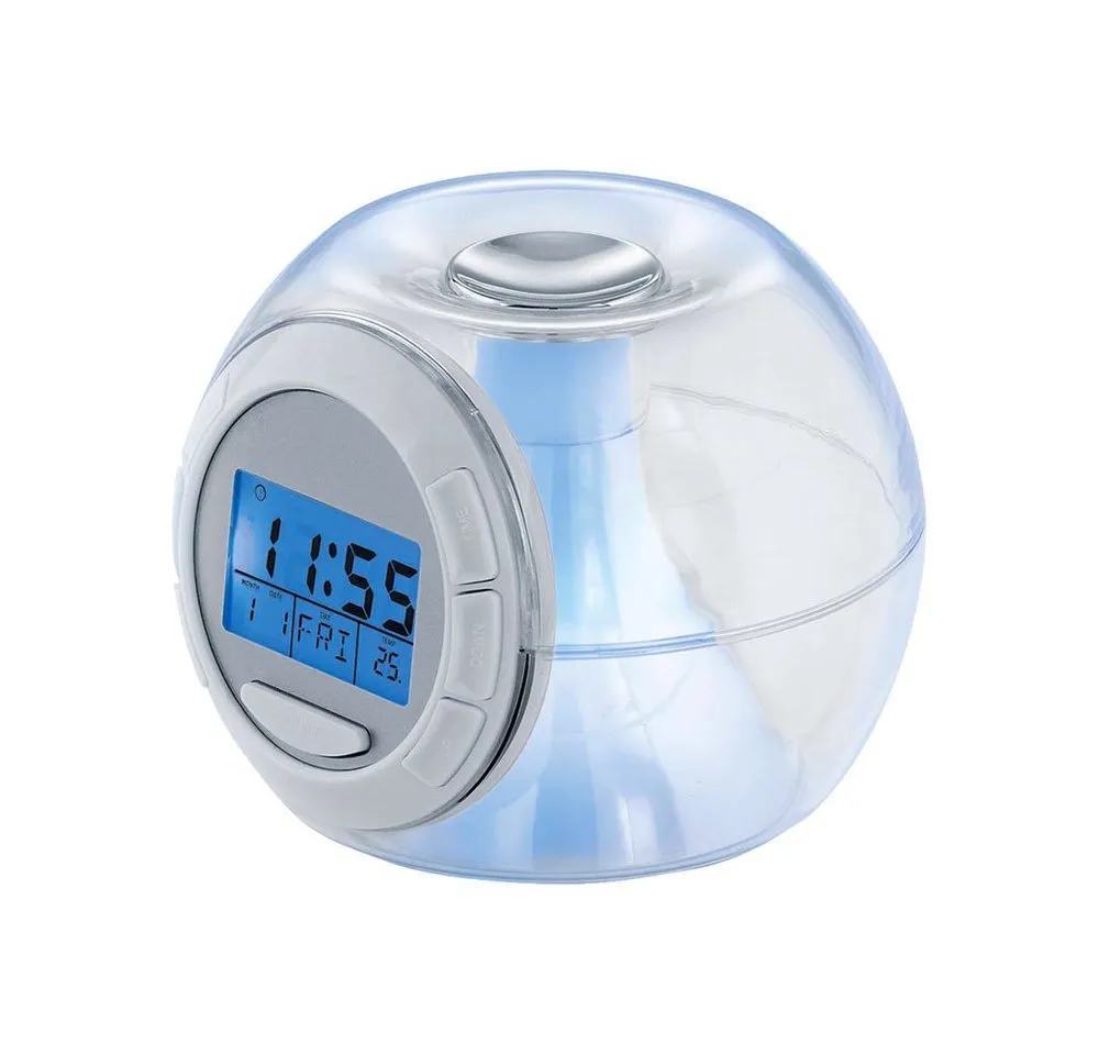 EGLO Radio (Eleganter LED Wecker Nacht Tisch RGB Uhr Farbwechsel Natur Töne Eglo)