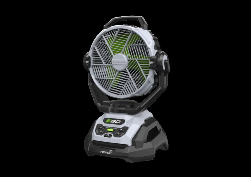 EGO Europe Akku-Ventilator EGO 25cm Ventilator mit Sprühnebelfunktion FN1000E