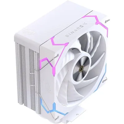 Refrigeración Aire Einarex Socket AM4 AM5 120mm Ventus V100 RGB Weiß 4 Heatpipes