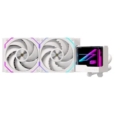 Refrigeración Líquida Einarex EXWC-VX-1240R-W 240mm 2 Lüfter RGB Unendlicher Spiegel Weiß