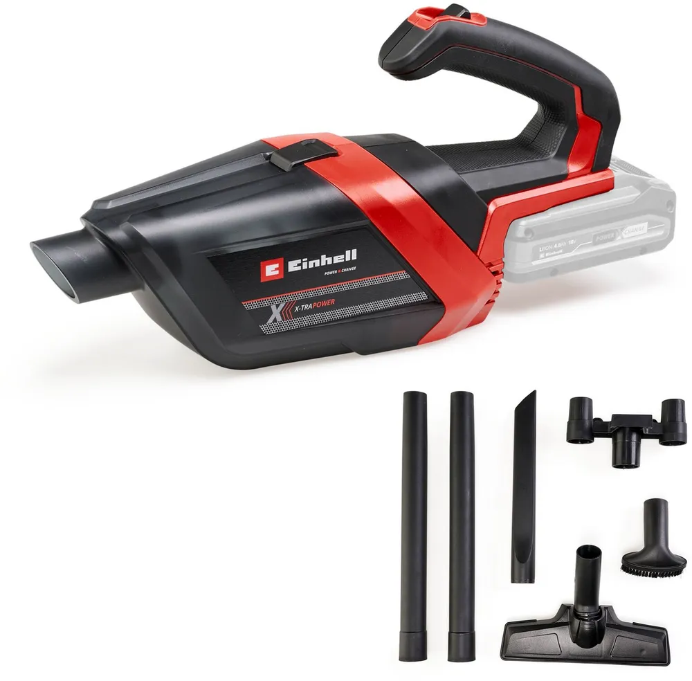 Einhell Akku-Handstaubsauger TE-HV 18/06 Li - Solo, beutellos, ohne Akku und Ladegerät