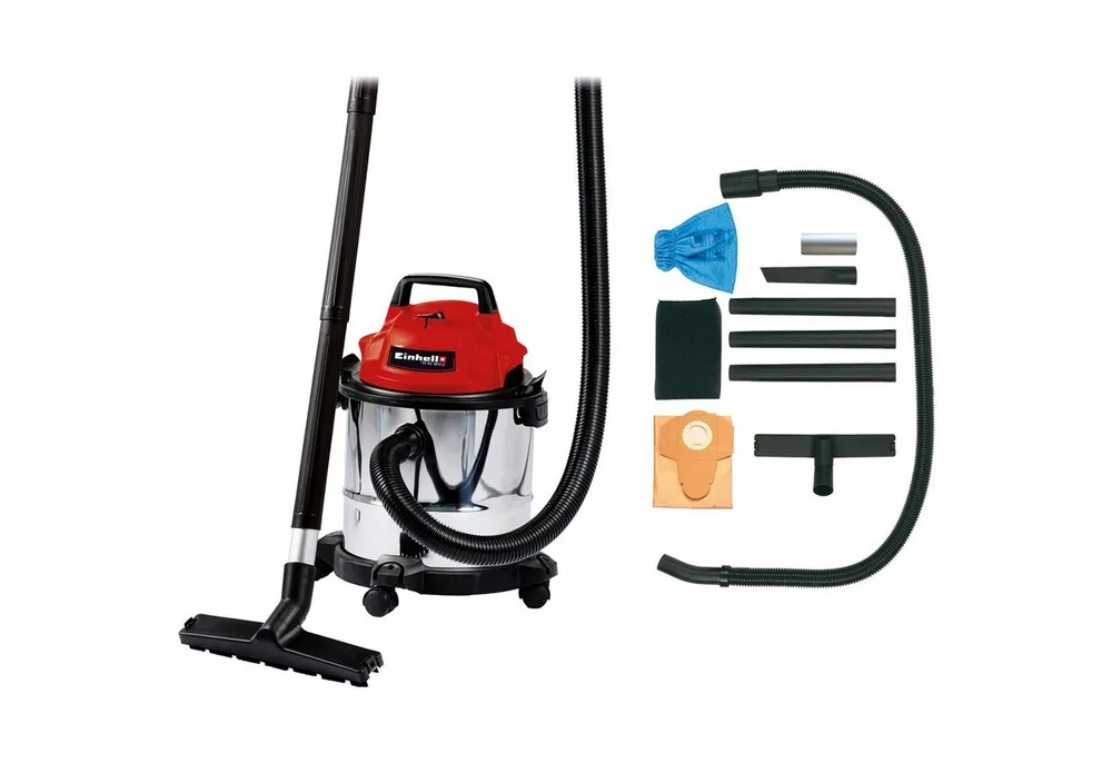 Einhell Bodenstaubsauger EINHELL TC-VC 1812 S, Nass-/Trockensauger, 1250 W, Mit Filterbeutel