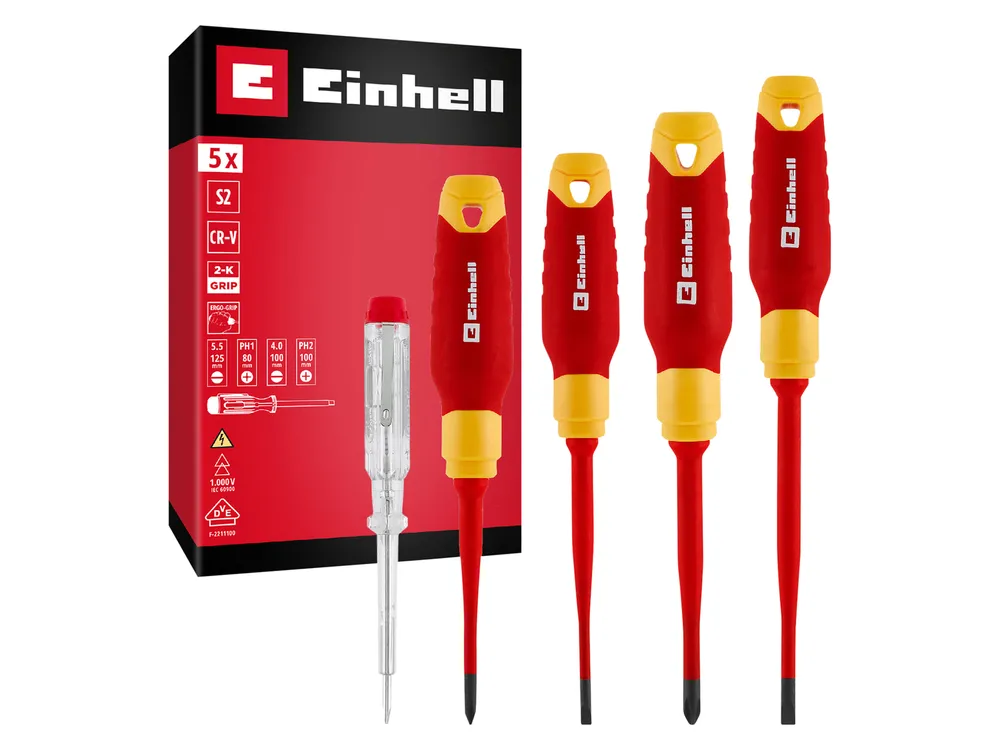 EINHELL Elektriker-Schraubendreher-Set VDE