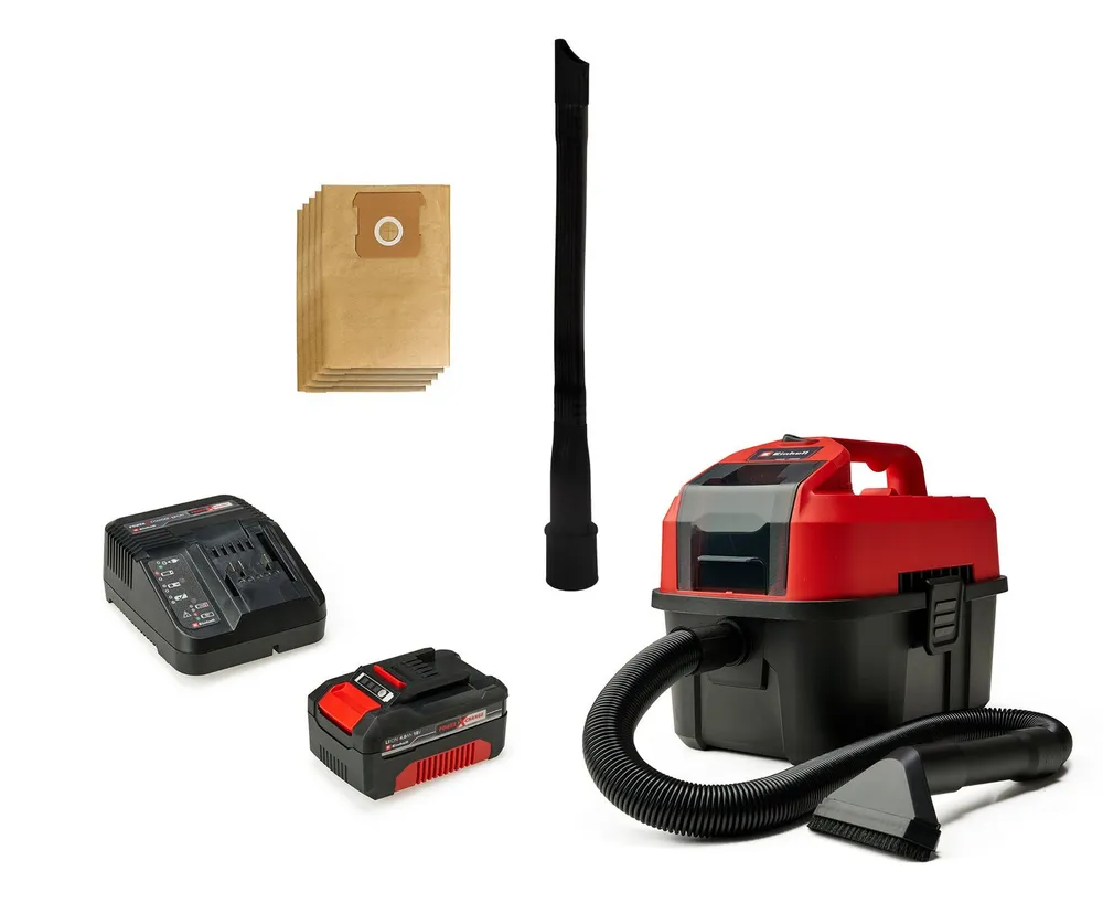 Einhell Nass-Trocken-Akkusauger TE-VC 18/10 Li, inkl. Akku 18V/4,0Ah und Ladegerät