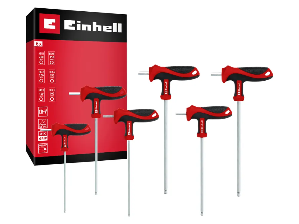 EINHELL T-Griff Schraubendreher-Set