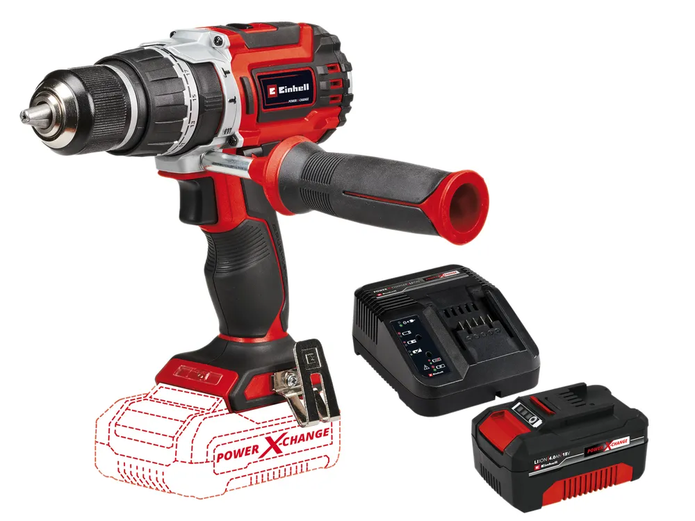 EINHELL PROFESSIONAL Akku-Schlagbohrschrauber TP-CD 18/60 Li- i BL Kit (1x 4,0 Ah)