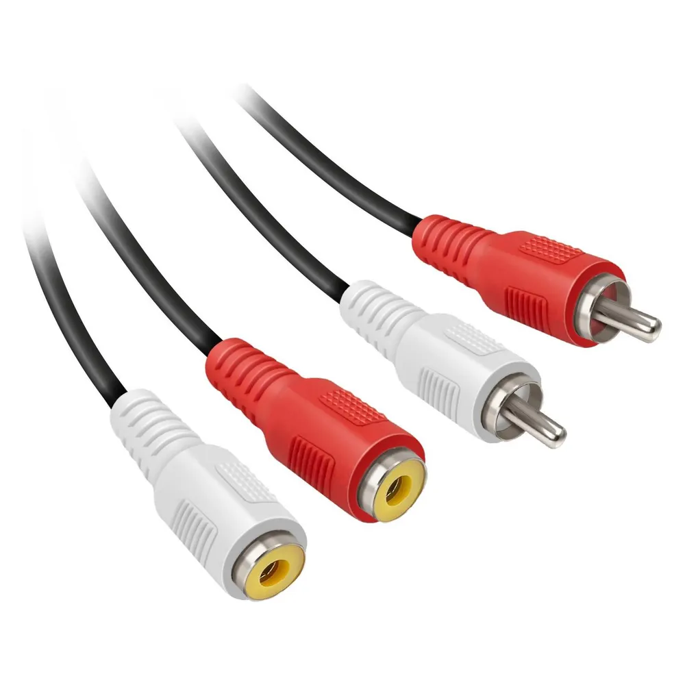 Ekon Audio Cable 2 RCA Male to 2 RCA Female