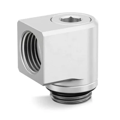 EK Water Blocks Winkelanschluss 90º 1/4 Grau aus Messing