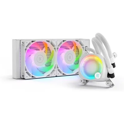 Flüssigkeitskühlung EKWB Nucleus CR240 Lux D-RGB 240mm 2 Lüfter Weiß