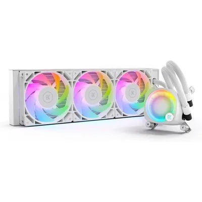 Wasserkühlung EKWB Nucleus CR360 Lux D-RGB 360mm 3 Lüfter Weiß