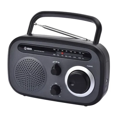 Tragbares Radio Elco PD-987 Analog AM/FM Schwarz