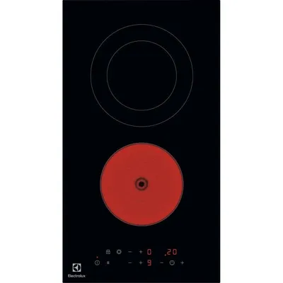 Kochfeld Electrolux Serie 300 LHR3233CK Schwarz 30 cm Glaskeramik 2 Kochzonen