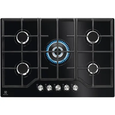 Gaskochfeld Electrolux KGG75362K Schwarz 74cm Einbau 5 Brenner