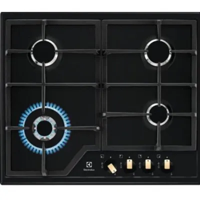 Gaskochfeld Electrolux EGS6436RK 4 Felder inklusive Wok