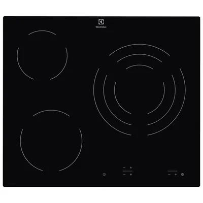 Electrolux EHF6232IOK Glaskeramik-Kochfeld, 3 Zonen, 60 cm, Schwarz