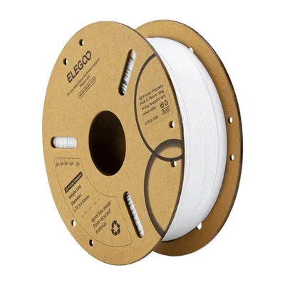 Filament PLA Elegoo 50.203.0039 Weiß 1,75 mm Hohe Reinheit Verstopfungsfrei