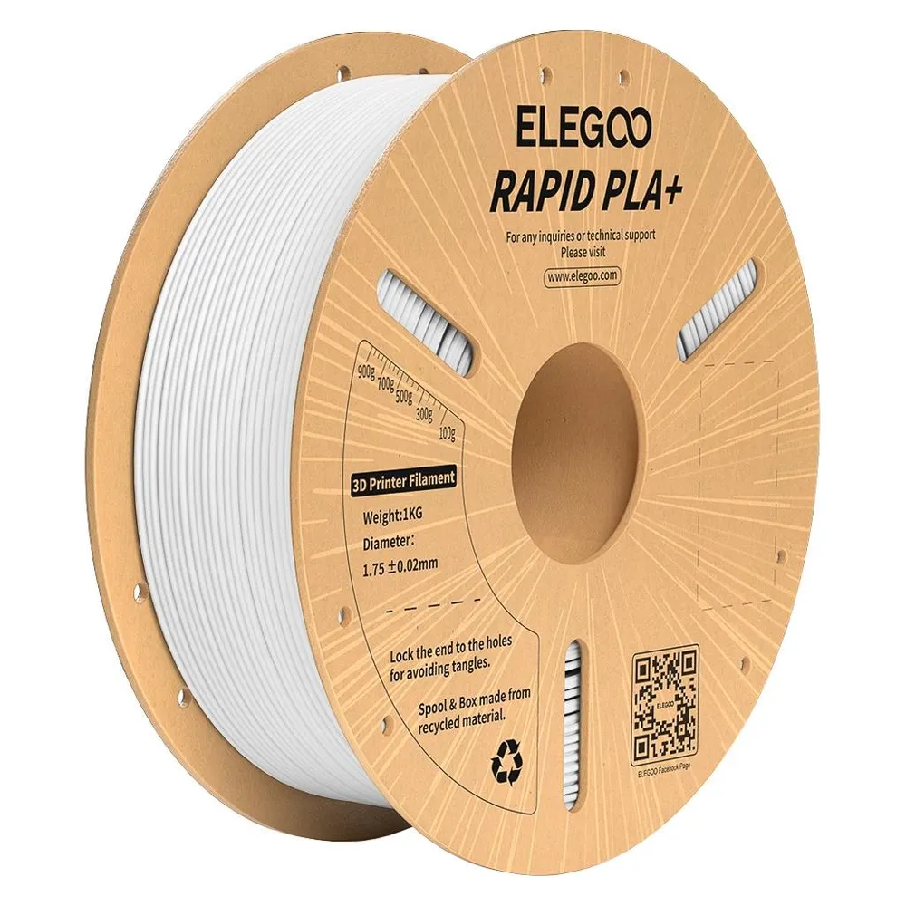 Filament PLA+ ELEGOO Rapid Weiß 1