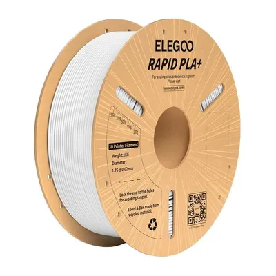 Filament PLA+ ELEGOO Rapid Weiß 1,75 mm Hohe Festigkeit Flexibel