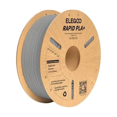 Filament PLA+ Elegoo 50.203.0116 Grau 1,75 mm Schnell Hochfest Präzision