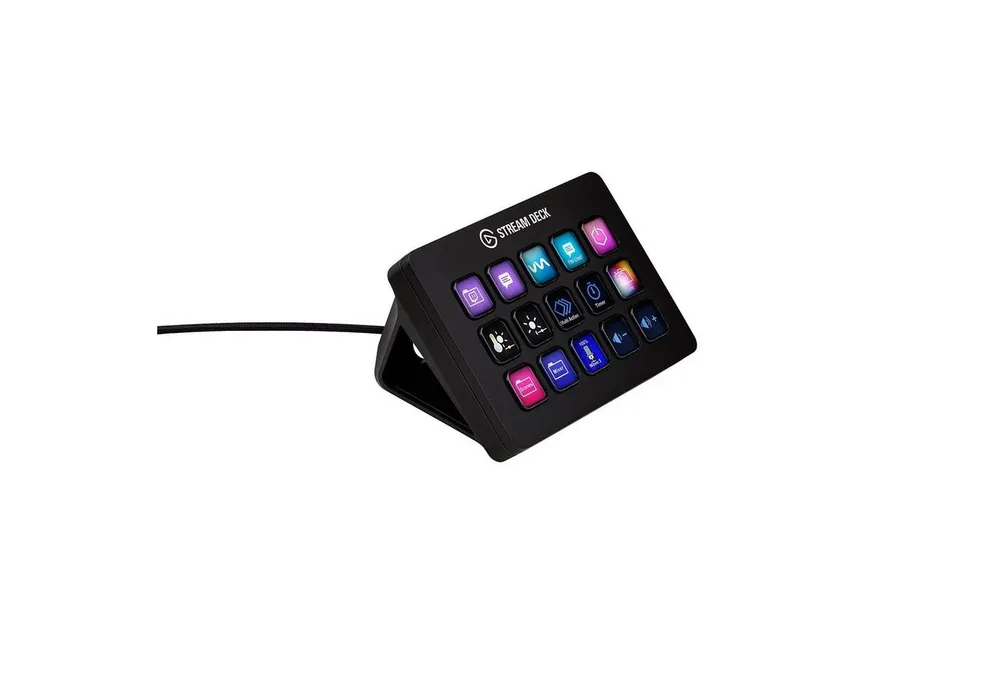 Elgato Streaming-Box Stream Deck MK.2 PC Studio Controller OBS Twitch Youtube, 15 anpassbare LCD-Tasten