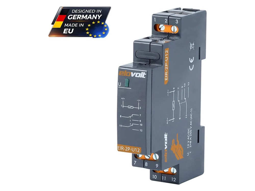 ELOVOLT Schaltrelais EIR-2P-U12