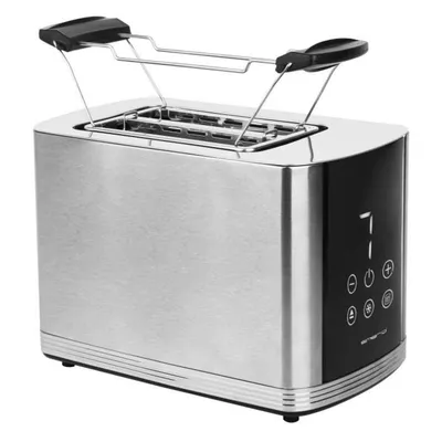 Toaster Emerio TO-128308 2 Scheiben Schwarz Silber 800W BPA-frei