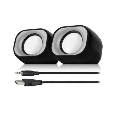Lautsprecher Eminent Kabelgebunden 2.0 Kanäle 6W USB mit Lautstärkeregelung