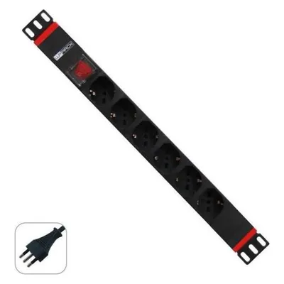 Eminent WP WPN-PDU-I01-06 Stromverteilungseinheit (PDU) 6 Steckdose(n) AC 1,5U Schwarz