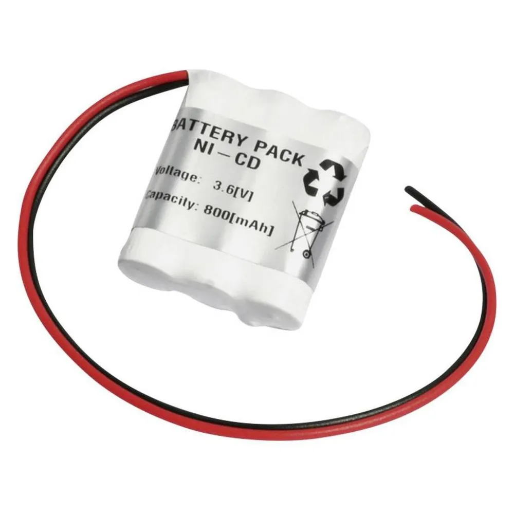 Emmerich Fluchtweg-Notleuchtenakku 800 mAh mit Kabeln
