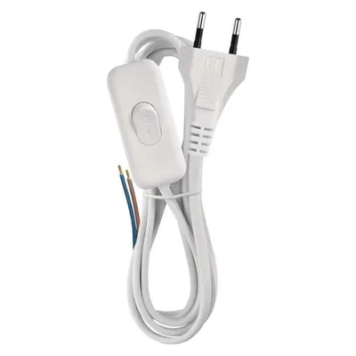 Emos Netzkabel PVC 2x 0,75mm2, Schalter (3 m)