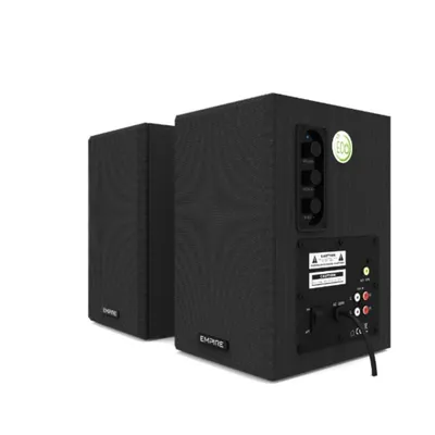 Empire 2.0 Lautsprecher kabelgebunden mit Höhen- und Bassregelung 70W robustes Holzgehäuse