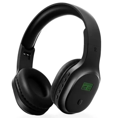 Kopfhoerer Empire HT.H10 kabellos und kabelgebunden fuer Bildung, Lautstaerkeregler, 1200 mAh Akku, schwarz