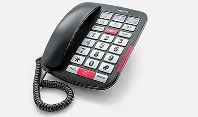 AMPLi40 Schwarz Schnurgebundenes Telefon