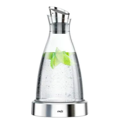 Kanne Emsa Flow 1 L Edelstahl Transparentes Glas