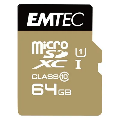 microSD 64GB UHS-I U1 EliteGold + Adapter